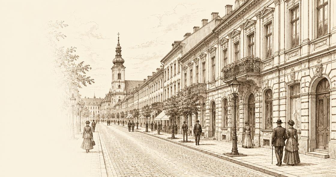 Ban Jelačić Square, c. 1900